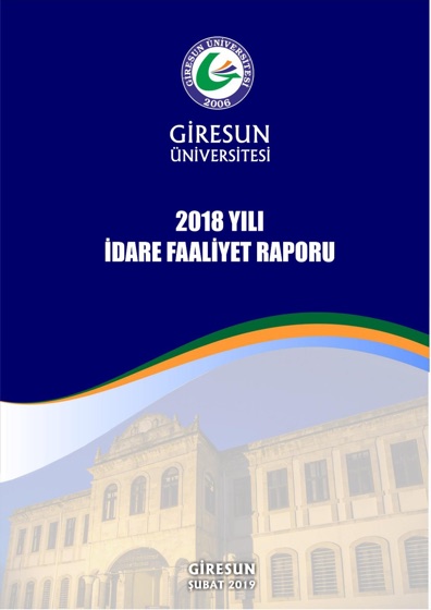 2018 Yılı İdare Faaliyet Raporu kapağı