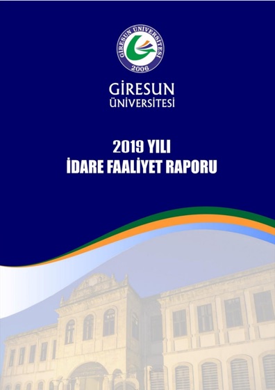 2019 Yılı İdare Faaliyet Raporu kapağı