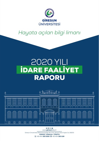 2020 Yılı İdare Faaliyet Raporu kapağı