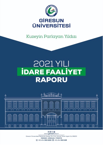 2021 Yılı İdare Faaliyet Raporu kapağı