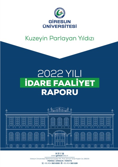 2022 Yılı İdare Faaliyet Raporu kapağı