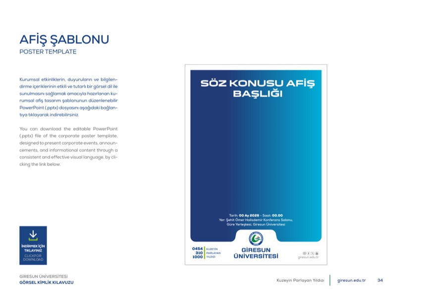 Afiş şablonu
